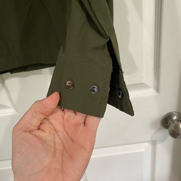 ZARA DARK ARMY GREEN WATERPROOF LIGHTWEIGHT JACKET SIZE SMALL - Picture 11 of 15